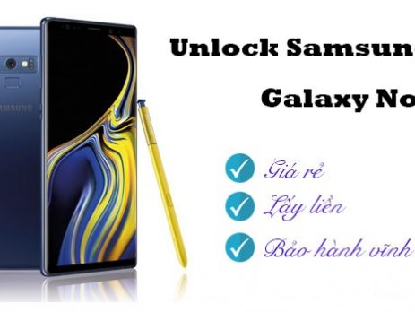 Dịch vụ unlock Samsung Galaxy Note 9
