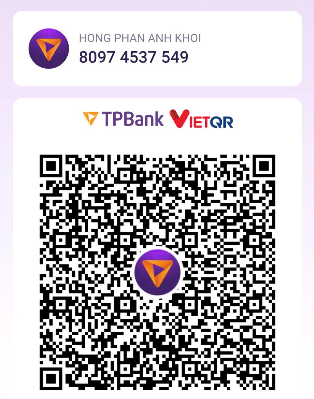 Mã QR Thanh Toán TPBank